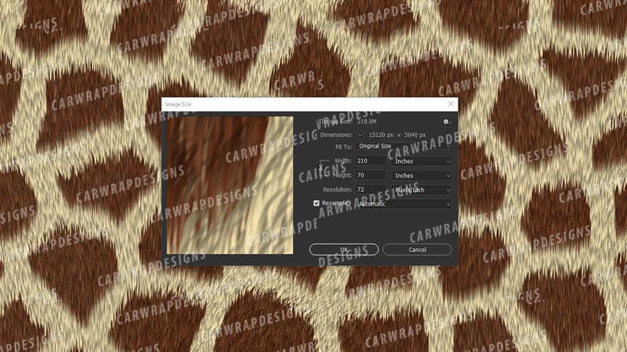 Giraffe Fur Background